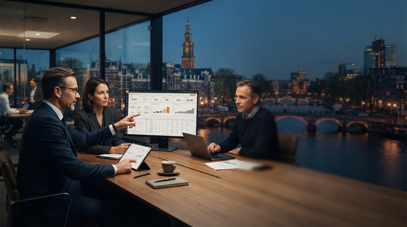 Rendwaardo dashboard voor kapitaalbeheer en data-analyse